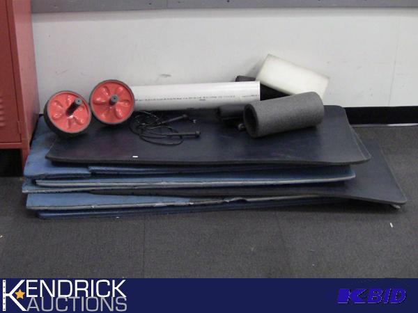 lot 179 image: Lot of Yoga Mats, and Miscellaneous Exercise Equipment