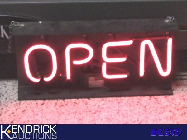 lot 231 image: Neon OPEN Sign