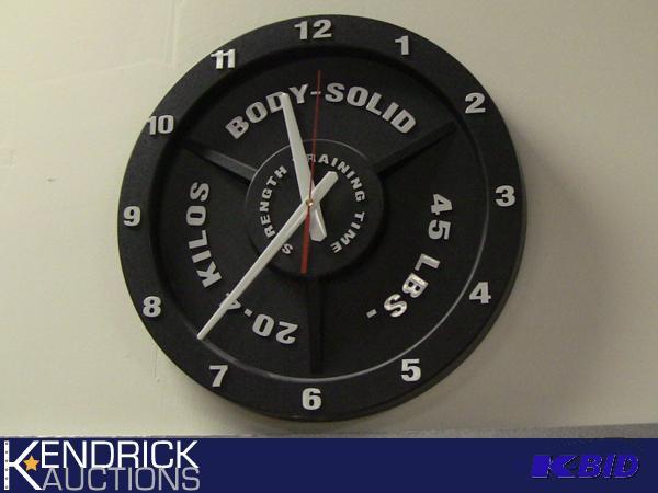 lot 236 image: Weight Lifting Themed Wall Clock