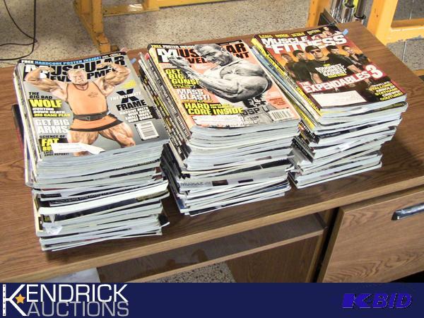 lot 270 image: 3 Stacks of Muscle and Fitness Magazines