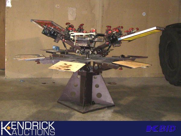 lot 273 image: Harco 6 Color Screen Printing Press