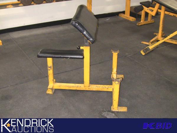 lot 30 image: Adjustable Preacher Curl Bench