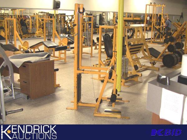 lot 67 image: 100 LBs Stacked Cable Weight Leg Curl Machine