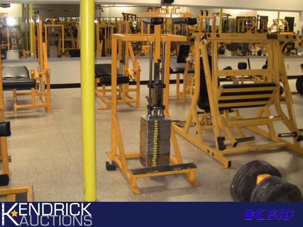 lot 70 image: Calf Raise 400 LBs Stacked Cable Weight Machine