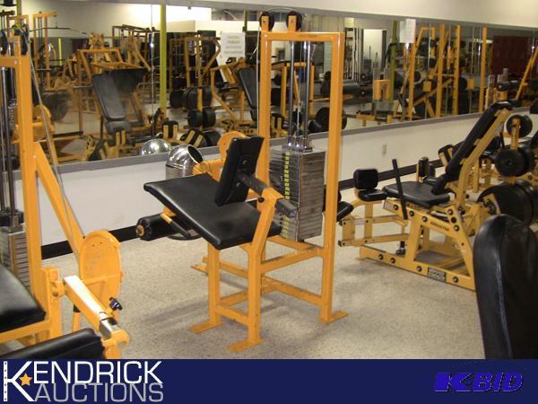 lot 73 image: Olympus 400 LBs Stacked Weight Leg Extension