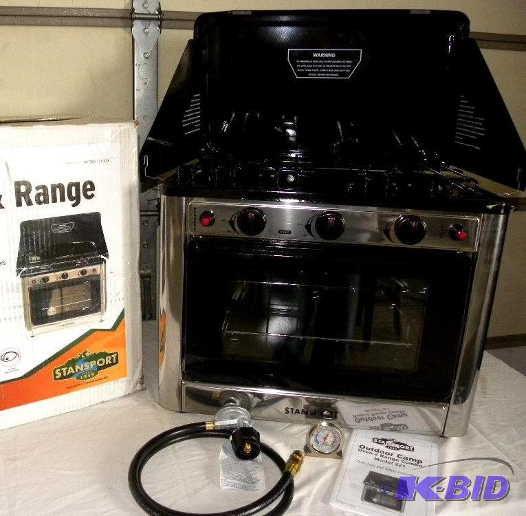 lot 16 image: Stansport Stainless Steel Outdoor Stove  Ove...