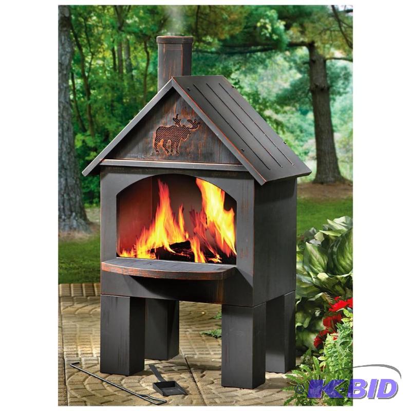 lot 22 image: Outdoor Cabin Chimnea, high temperature paint...