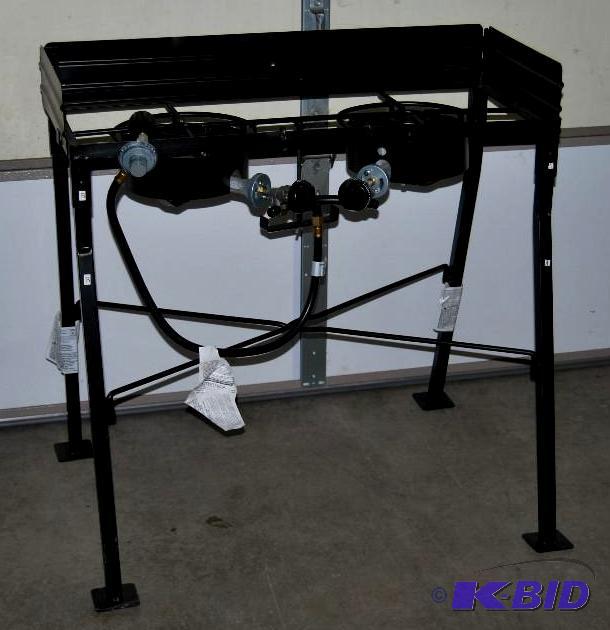 lot 3 image: King Kooker 30" Portable Double Propane ...