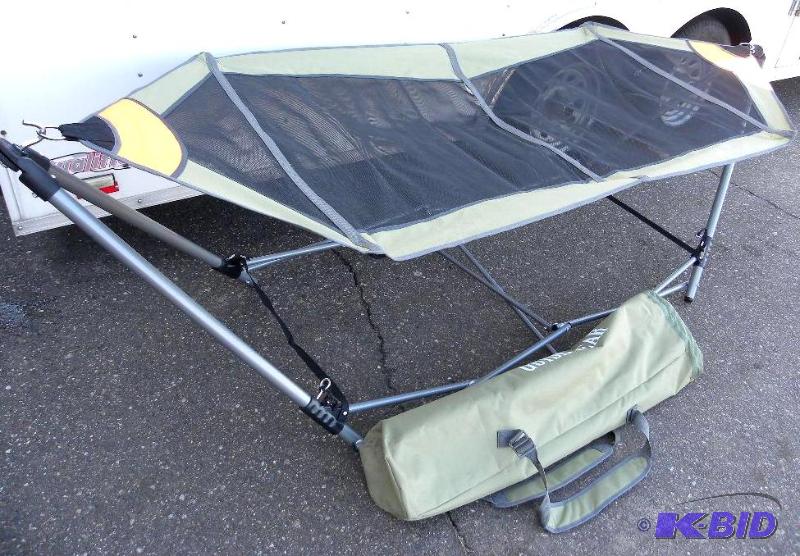 lot 73 image: Portable Folding Hammock, foldable, steel fra...