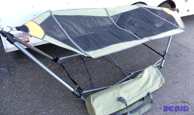 lot 74 image: Portable Folding Hammock, foldable, steel fra...