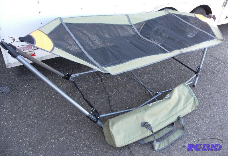 lot 76 image: Portable Folding Hammock, foldable, steel fra...