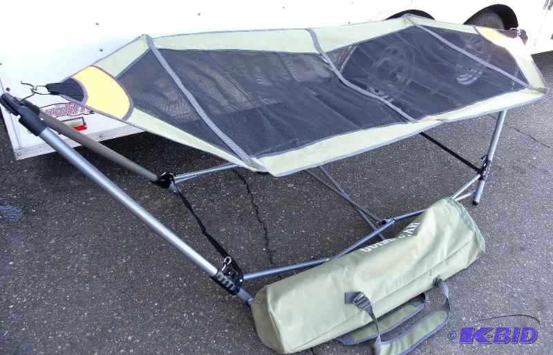 lot 78 image: Portable Folding Hammock, foldable, steel fra...