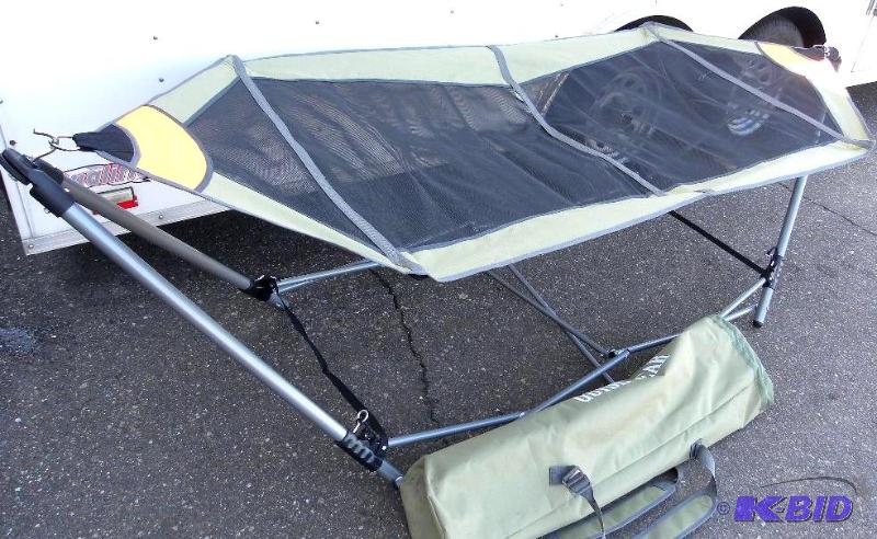 lot 79 image: Portable Folding Hammock, foldable, steel fra...