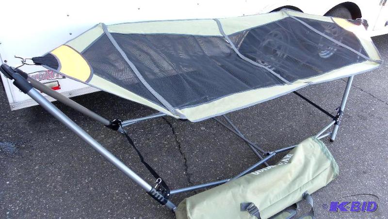 lot 80 image: Portable Folding Hammock, foldable, steel fra...