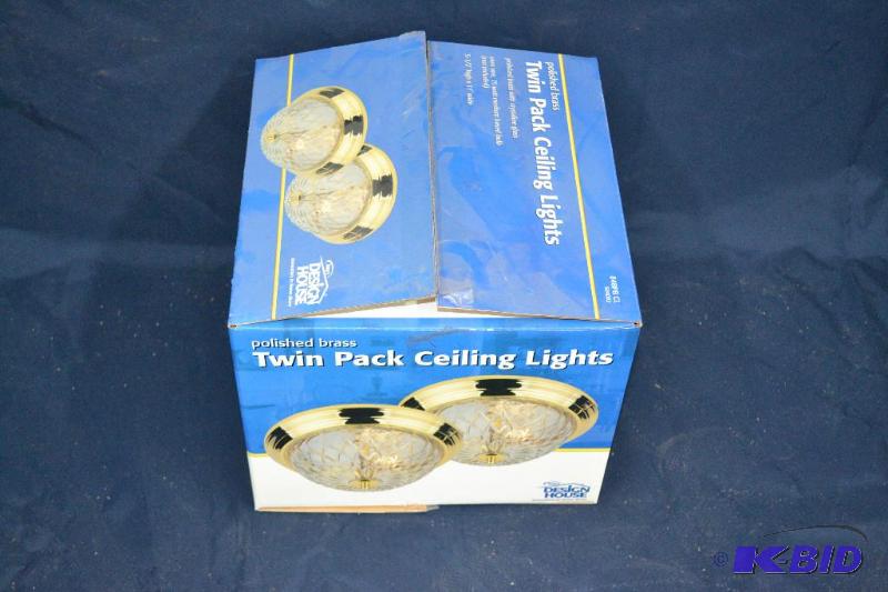 lot 33 image: 1 POLISHED BRASS LIGHT...