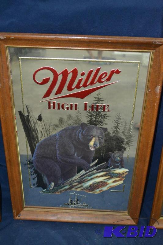 lot 37 image: MILLER HIGH LIFE MIRROR...