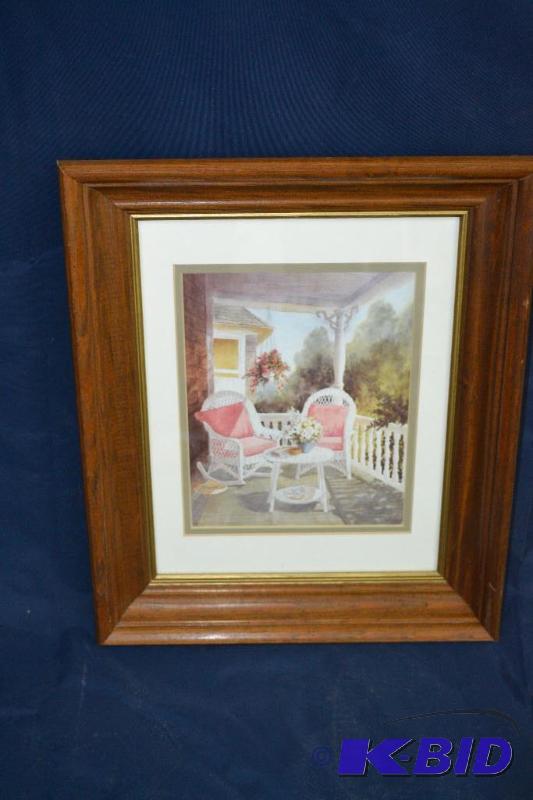 lot 62 image: 8.5X10 FRAMED PASTEL PICTURE...