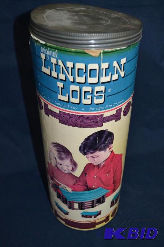 lot 63 image: VINTAGE LINCOLN LOG SET...