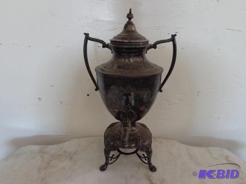 lot 1 image: Samovar  Russian Tea Coffee Pot 17"...