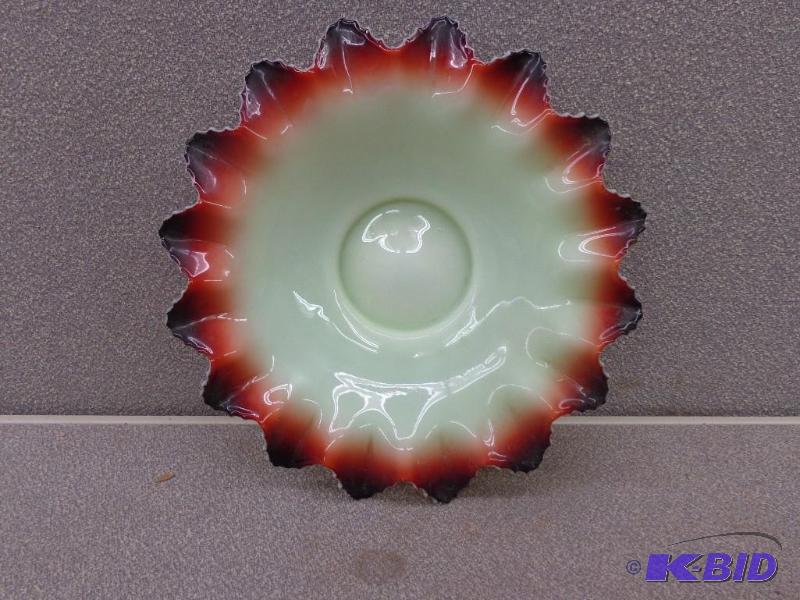lot 100 image: Vintage Serving Tray 12" Across From Poi...