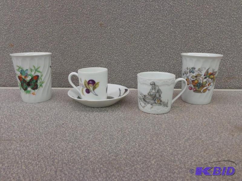 lot 111 image: Limoges Collection of Cups and 1 Saucer 1 Mat...
