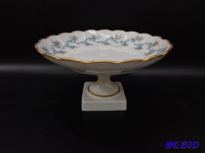 lot 125 image: Porcelain Pedestal Serving Tray Limoges ...