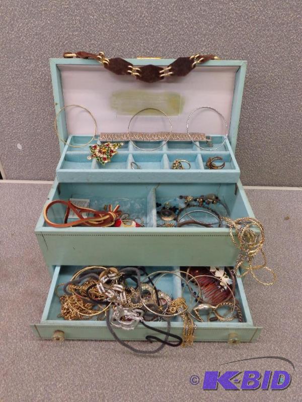 lot 127 image: Jewelry Box Filled with Jewelry Box is Filled...