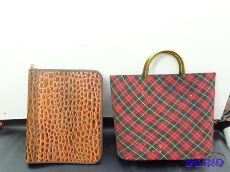 lot 189 image: Hand Bag and Binder Flannel Hand Bag Flannel ...