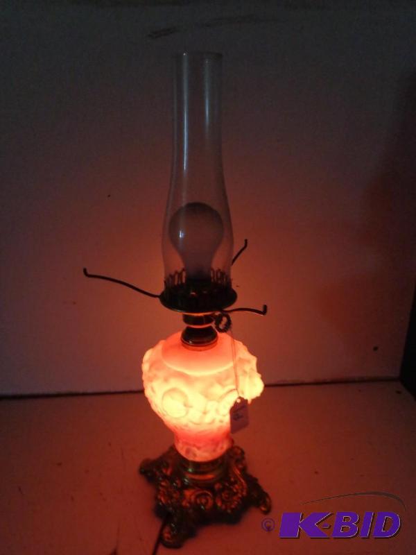 lot 19 image: Antique Victorian Light Ruby Red Satin Rose P...