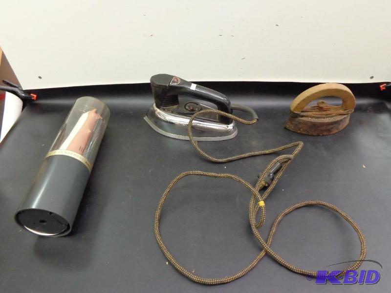 lot 193 image: Irons and an Electric Knife Presto Iron Cool...