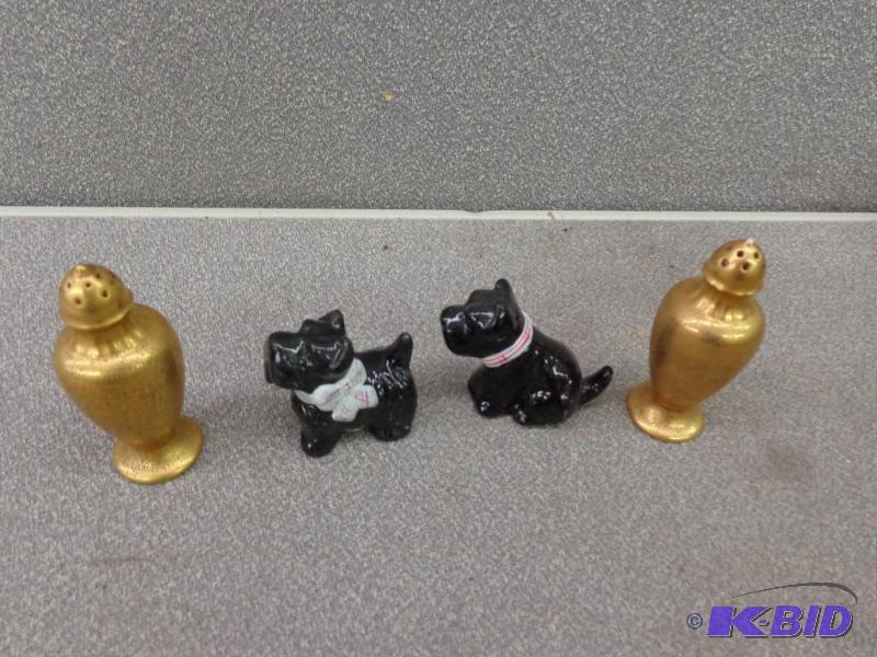 lot 34 image: (2) Sets of Salt and Pepper Shakers  (1)...