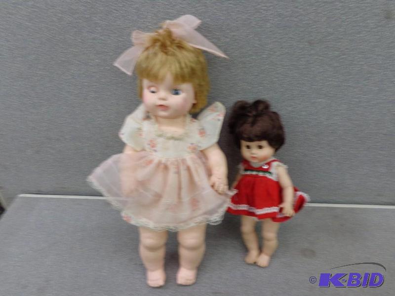 lot 46 image: Dolls 13" Tall Serial # 12-5 Eyes Open a...