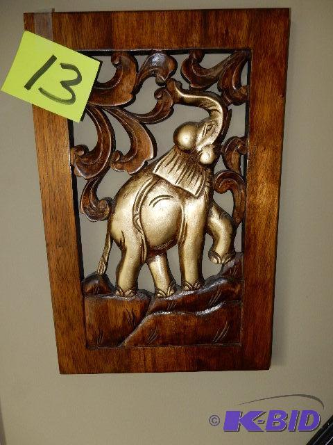 Teak Elephant Picture