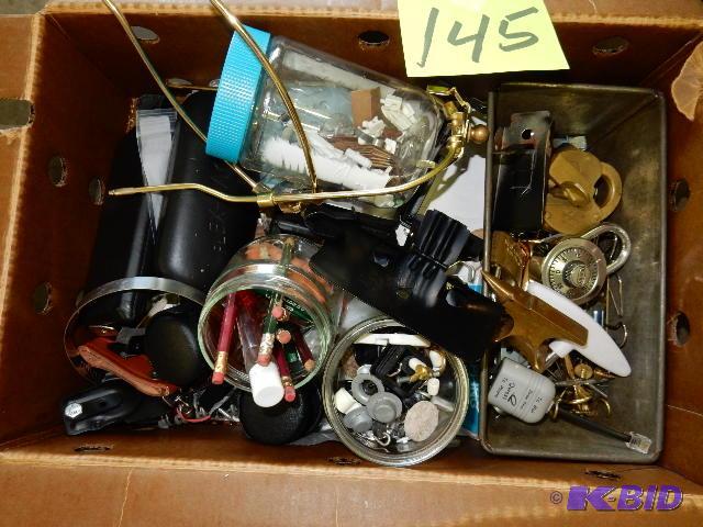 Misc. Items as pictured, Includes OLD lock