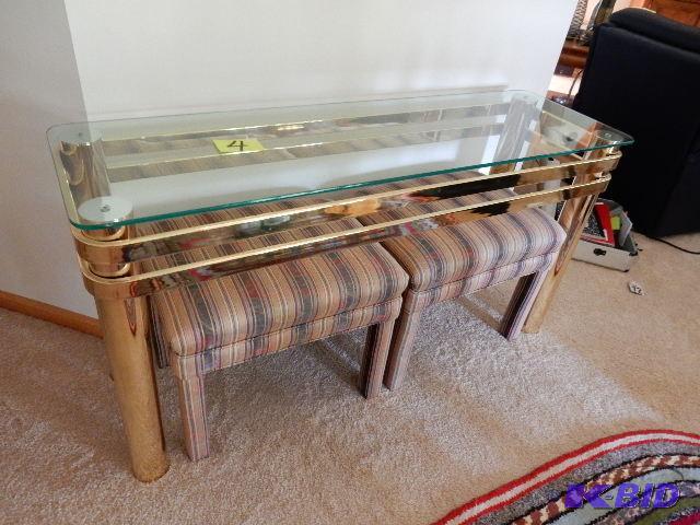 Sofa Table and Stools