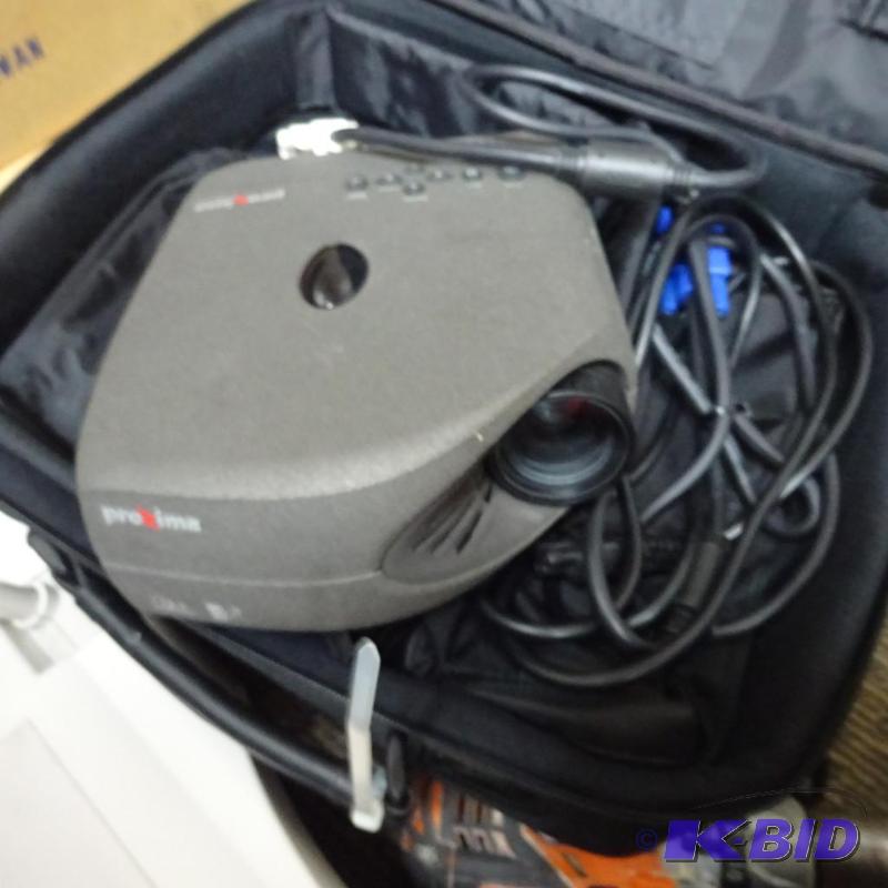 Proxima projector in padded case...