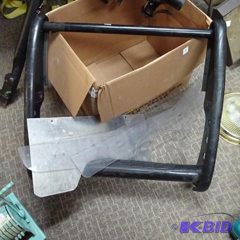 Front grill guard with side shields...