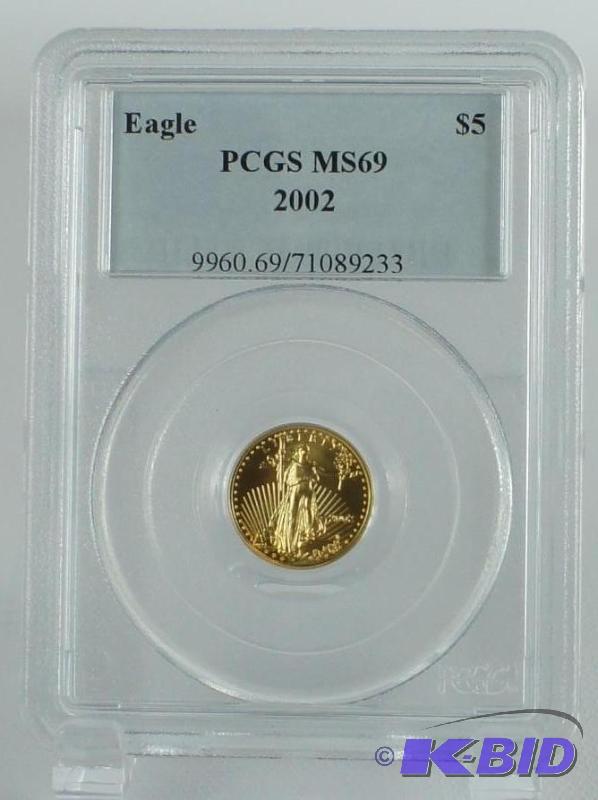 lot 18 image: &quot2002" $5 Dollar American EAGLE 11...