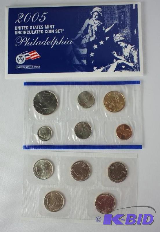 lot 35 image: 2005 Philadelphia United States Mint Uncircul...