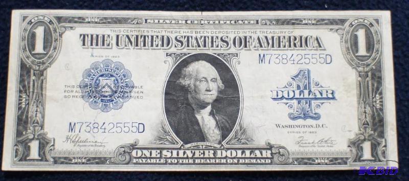 lot 4 image: Series &quot1923" $1 One Dollar Bill Si...