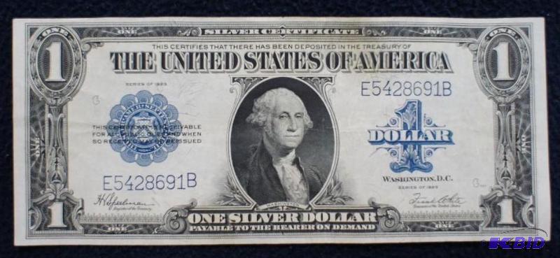 lot 5 image: Series &quot1923" $1 One Dollar Bill Si...