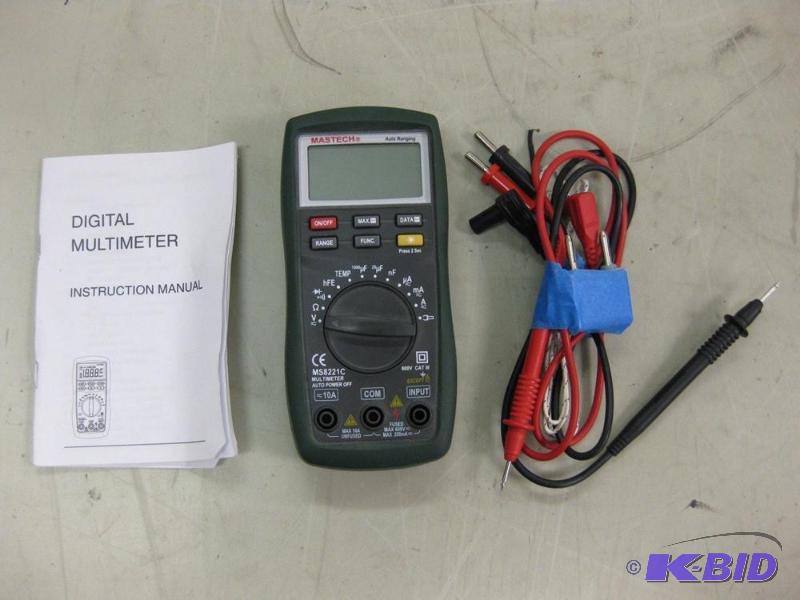 lot 18 image: Mastech AC DC Voltage Temperature Auto Range ...