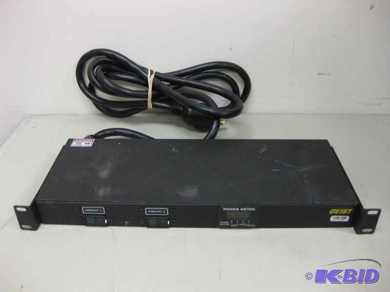lot 19 image: Geist Rack Metered Power Strip XPRC120-103C17...