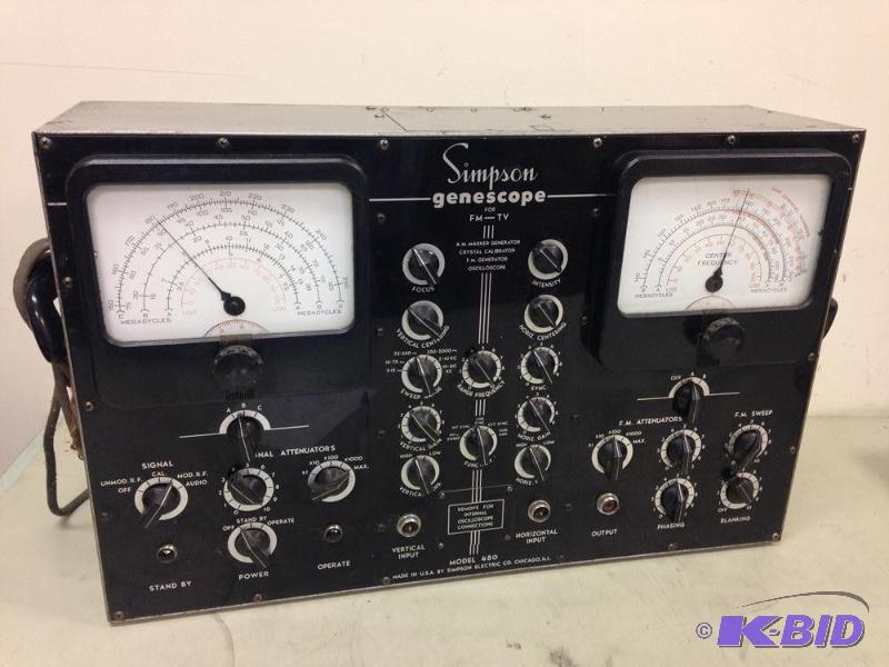 lot 24 image: Vintage Antique Simpson Genescope Model 480 ...