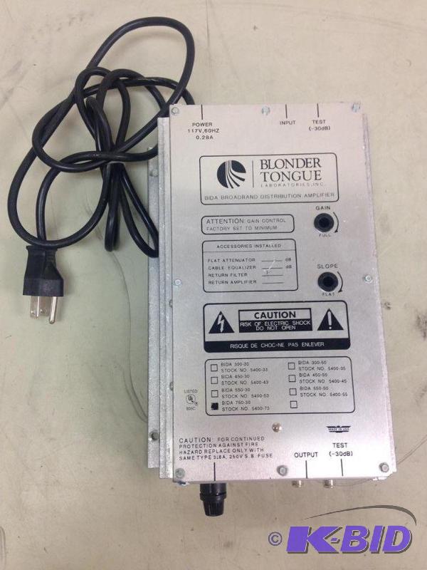 lot 26 image: Blonder Tongue BIDA Broadband Distribution Am...