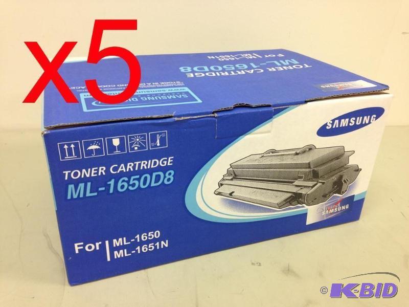lot 37 image: Bulk Lot of (5) NEW Genuine Samsung ML-1650D8...