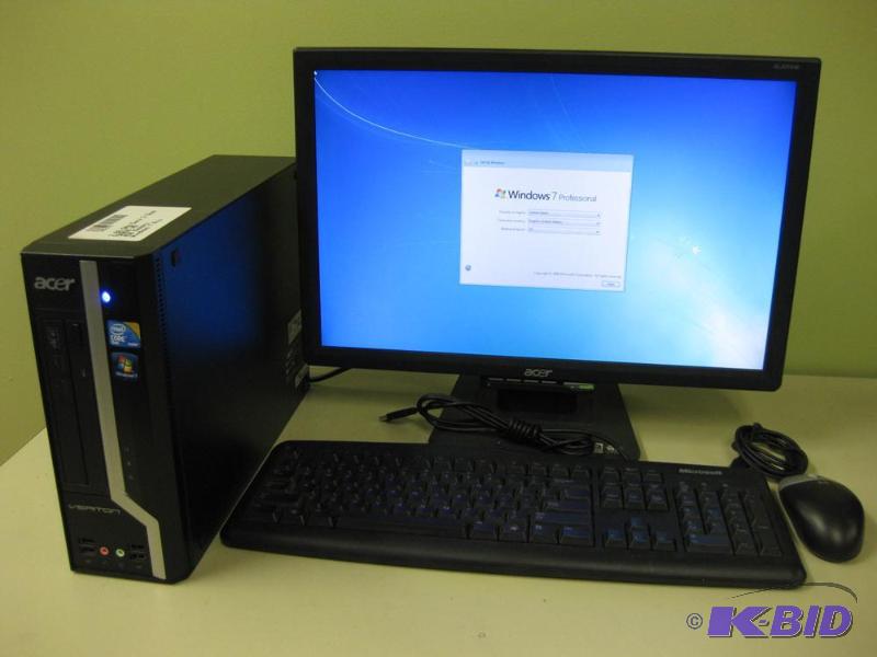 lot 4 image: Acer Veriton X488G Desktop Computer Runs Win...