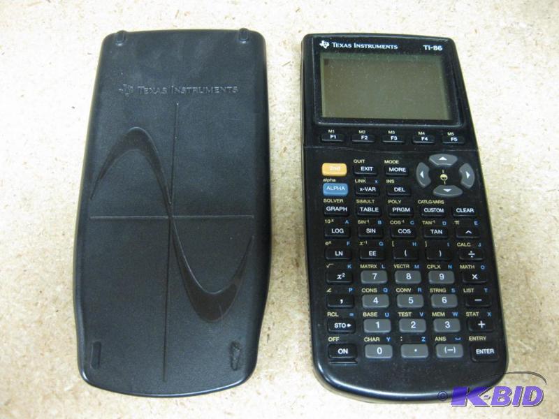 lot 50 image: Texas Instruments TI-86 Graphing Calculator ...