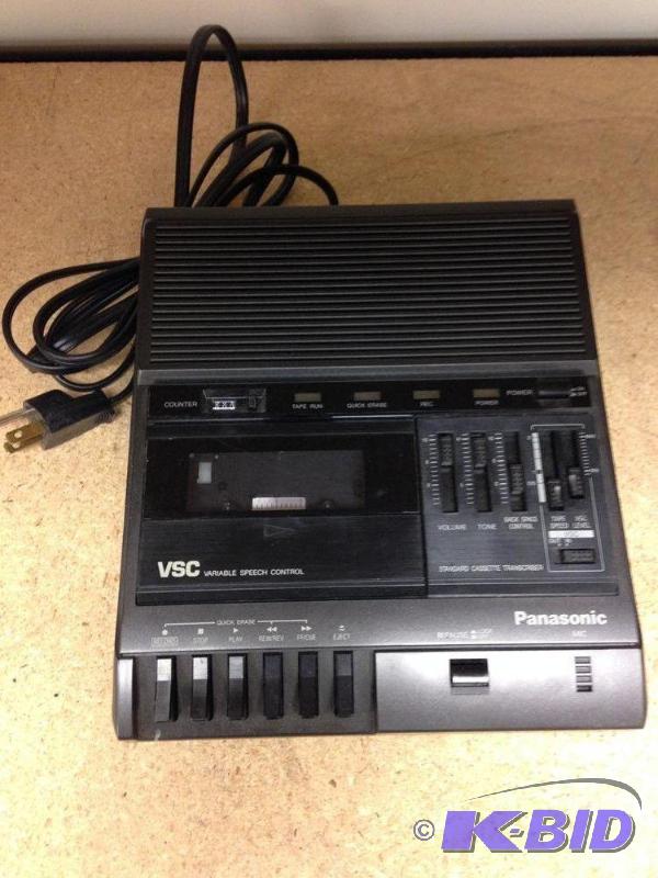 lot 61 image: Panasonic VSC Standard Cassette Transcriber D...