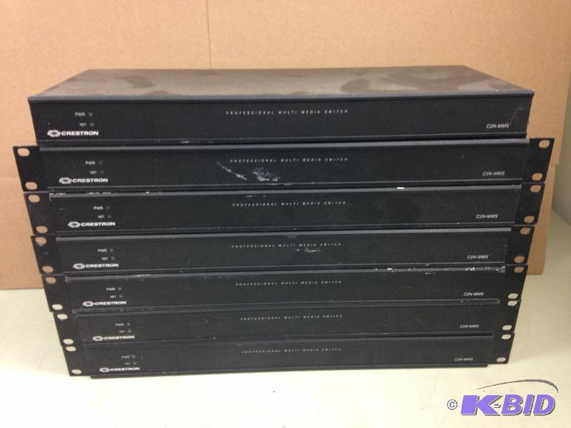 lot 68 image: Lot of (7) Crestron C2N-MMS Integrated Video ...